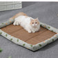 Summer Rattan Cat Dog Bed | Comfortable Pet Ice Mat | Kittens Puppy Beds Cushion