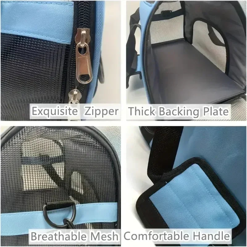 Dog Carrier Bag | Mesh Breathable Cat Carrier Bags | Foldable Pet Handbag