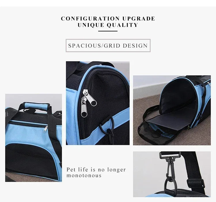 Dog Carrier Bag | Mesh Breathable Cat Carrier Bags | Foldable Pet Handbag