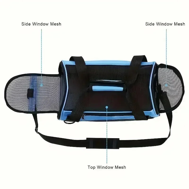 Dog Carrier Bag | Mesh Breathable Cat Carrier Bags | Foldable Pet Handbag