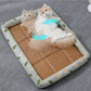 Summer Rattan Cat Dog Bed | Comfortable Pet Ice Mat | Kittens Puppy Beds Cushion