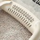 Semi Closed Cat Litter Box | High Side Kitten Tray with Scoop | Anti-Splash Pet Toilet