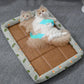 Summer Rattan Cat Dog Bed | Comfortable Pet Ice Mat | Kittens Puppy Beds Cushion