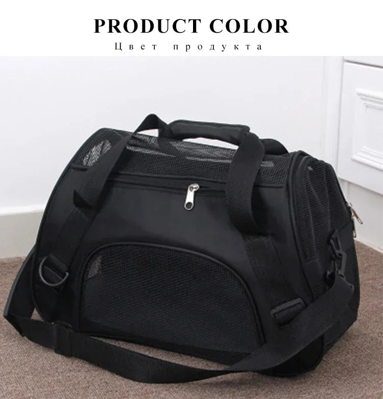 Dog Carrier Bag | Mesh Breathable Cat Carrier Bags | Foldable Pet Handbag