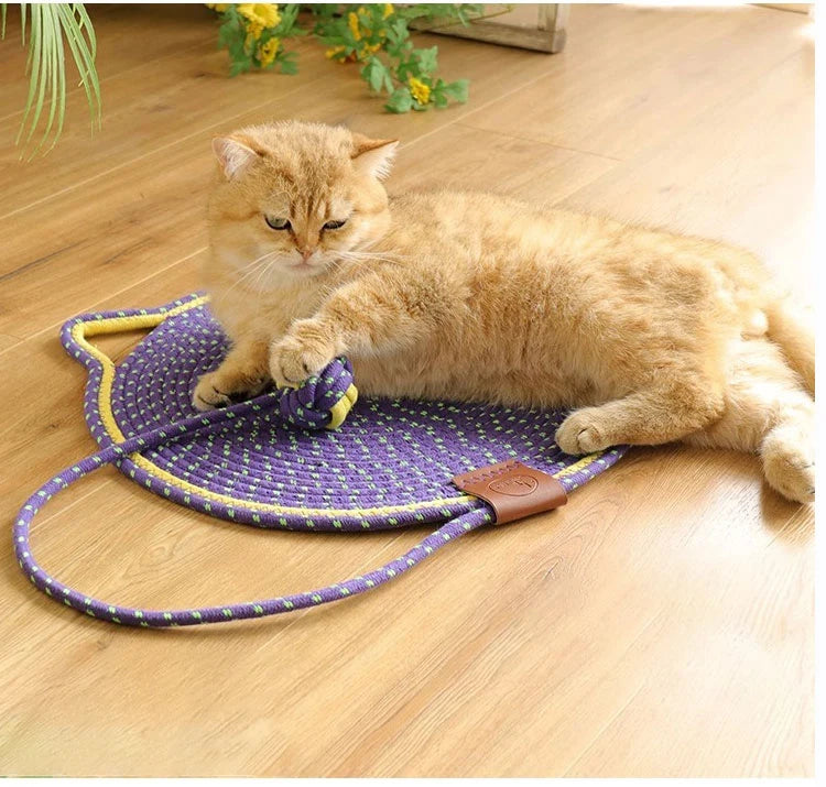Cotton Rope Cat Scratching Post Mat | Cat Scratcher Tool | Grinding Claws Wear-Resistant