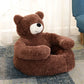 Semi-Enclosed Bear Pet Dog Bed | Ultra Soft Cat Bed | Detachable Plush Puppy Bed