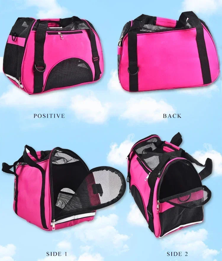 Dog Carrier Bag | Mesh Breathable Cat Carrier Bags | Foldable Pet Handbag