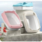 Semi Closed Cat Litter Box | High Side Kitten Tray with Scoop | Anti-Splash Pet Toilet